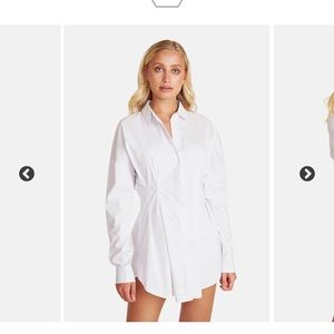 White Button Down Dress